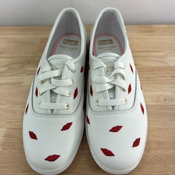 Keds X Kate Spade Champion KS Casual Sneakers- Ember White - Size 8.,5 M- NIB - Picture 3 of 9